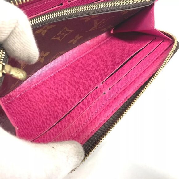 LOUIS VUITTON M64201 Monogram flower Portefeuille Clemence Zippy Wallet - Picture 11 of 16